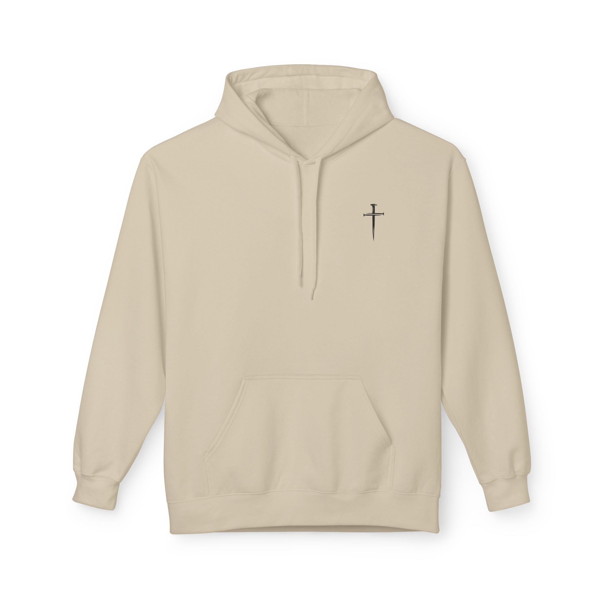 Jesus Has My Back Midweight Softstyle Fleece Hoodie