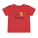 Faith Like Daniel Toddler Tee - Cute Lion Christian Shirt for Kids
