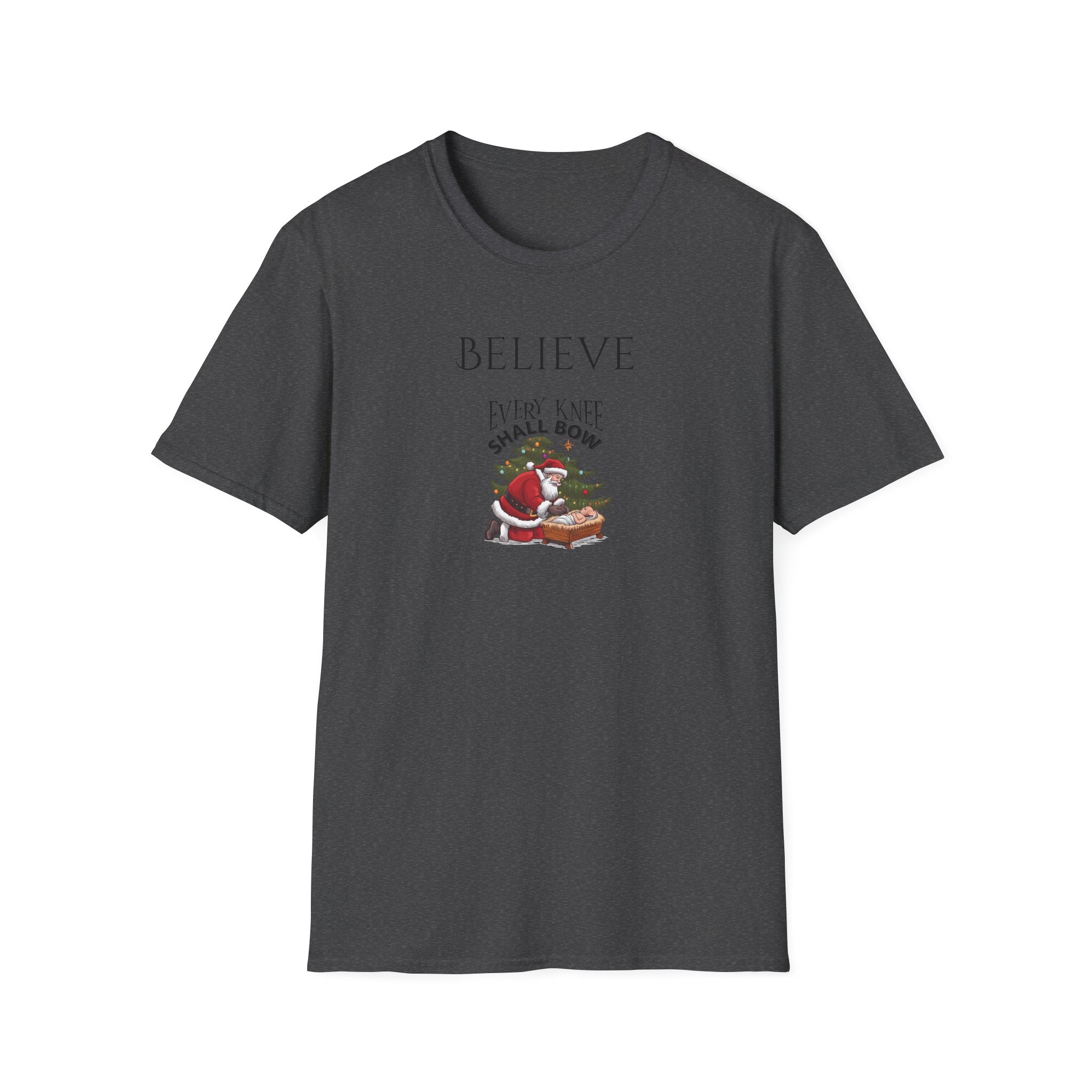 Believe Every Knee Shall Bow Christian Shirt for Women Men Shirts for Christians
