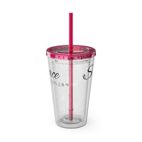 Saved By Grace Water Tumbler - Christian Gifts for Women Men - Faith Based Gifts