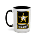 Military Themed Coffee Mug - U.S. Army Design for Veterans, Gift for Soldiers, Patriotic Decor, Everyday Use, Army Support