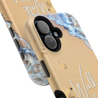 iPhone Inspirational Magnetic Phone Case, Unique Phone Accessories, Faith-Based Gifts, Coastal Vibes, Walk by Faith Design