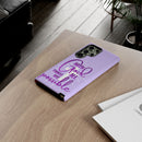 Samsung - "With God All Things Are Possible" Inspirational Purple Tough Case