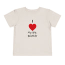I Heart My Big Brother Short Sleeve Tee Christmas Shirt for Family