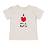 I Heart My Big Brother Short Sleeve Tee Christmas Shirt for Family