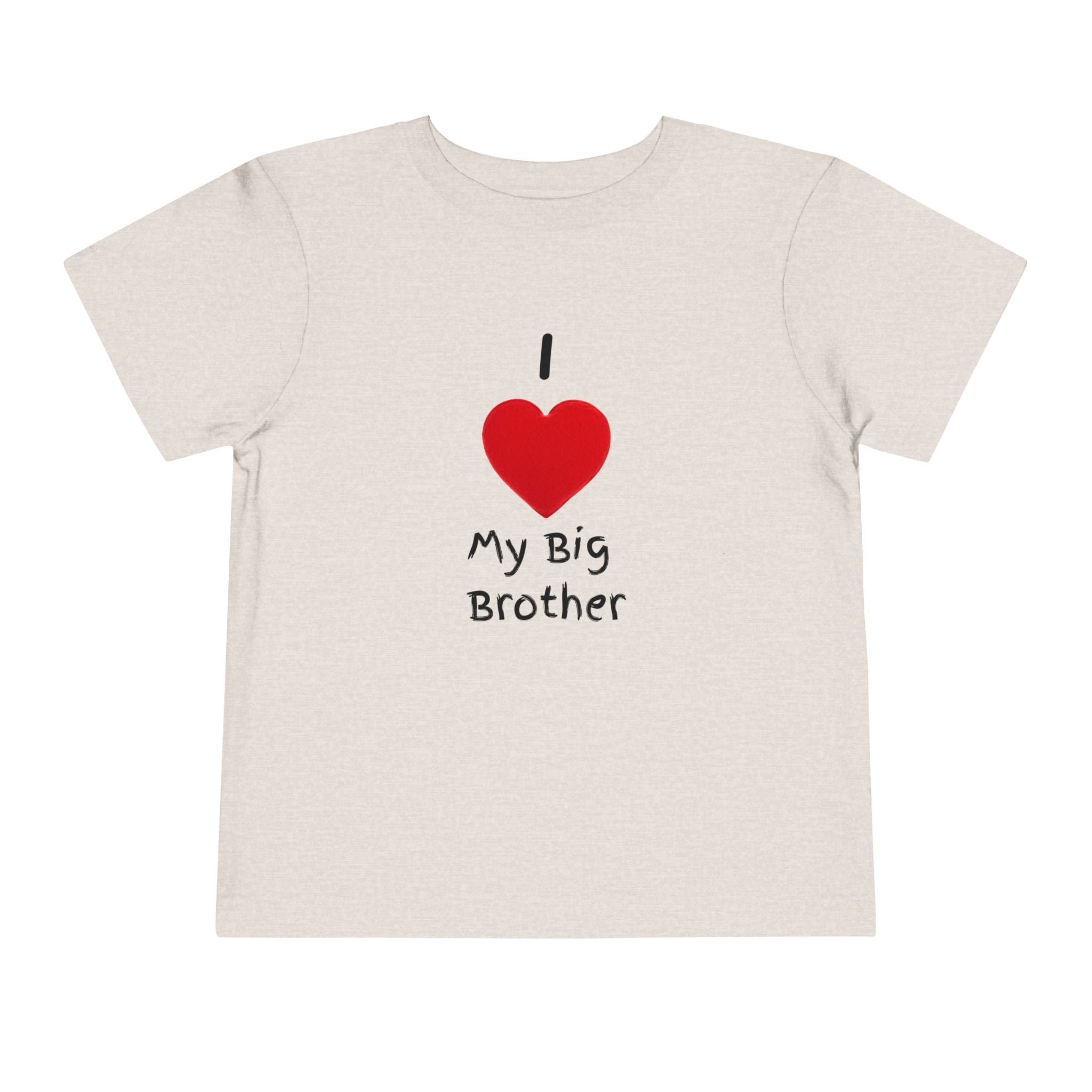 I Heart My Big Brother Short Sleeve Tee Christmas Shirt for Family