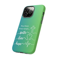 iPhone - 'Faith Love Hope' Christian Cross Protective Cover