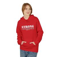 Strong & Courageous Hoodie — Inspirational Motivational Pullover