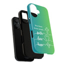 iPhone - 'Faith Love Hope' Christian Cross Protective Cover