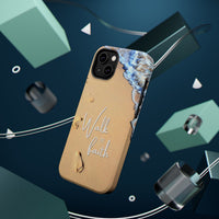 iPhone Inspirational Magnetic Phone Case, Unique Phone Accessories, Faith-Based Gifts, Coastal Vibes, Walk by Faith Design