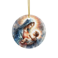 Ornament — "Mary Holding Jesus" Nativity Christmas Tree Decoration
