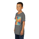 Youth Tee — 'Created With A Purpose' Retro Sunburst Kids T-Shirt