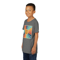 Youth Tee — 'Created With A Purpose' Retro Sunburst Kids T-Shirt