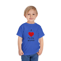 I Heart My Big Brother Short Sleeve Tee Christmas Shirt for Family