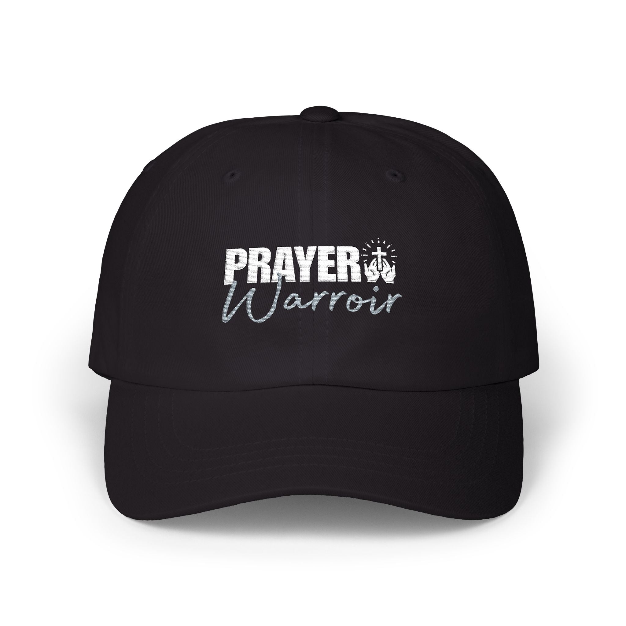 Prayer Warrior Dad Cap — Embroidered Faith Baseball Hat