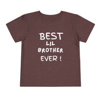 Best Lil Brother Ever Toddler Tee, Cute Kids Shirt, Sibling Gift, Birthday Gift for Toddlers, Family Matching Tee, Baby Shower Present