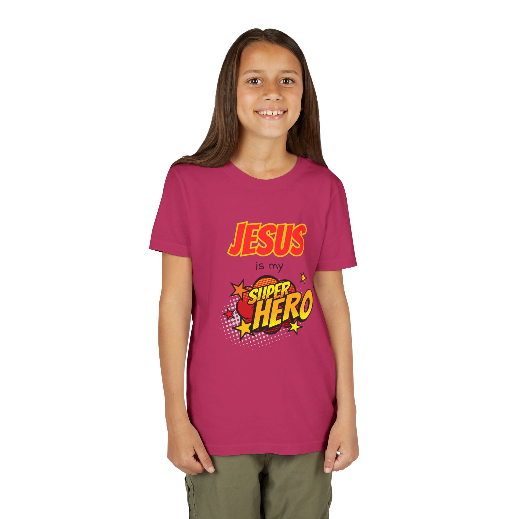 Kids 'Jesus Is My Superhero' T-Shirt — Christian Youth Tee