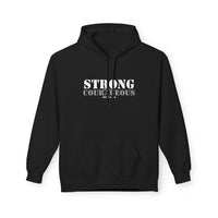 Strong & Courageous Hoodie — Inspirational Motivational Pullover