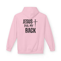 Jesus Has My Back Midweight Softstyle Fleece Hoodie