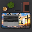 With God All Things Are Possible Christian Desk Mat