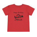 Happy Birthday Jesus Christian Christmas Shirt for Toddlers Short Sleeve Tee Christian Toddler Christmas Shirt