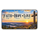 Faith Hope Love Christian Desk Mat