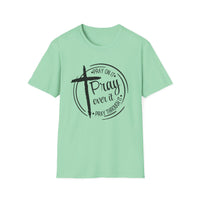 Pray Over It Christian T-Shirt — Cross Faith Prayer Tee