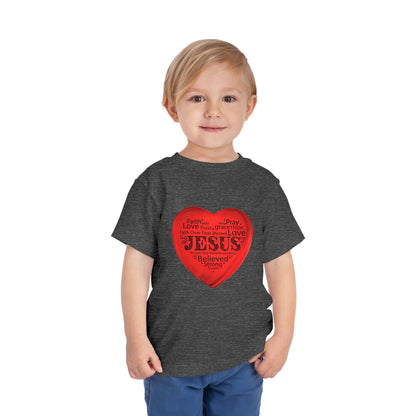 Jesus T-Shirt Christian Shirt for Toddlers Short Sleeve Tee Christian Toddler Christmas Shirt