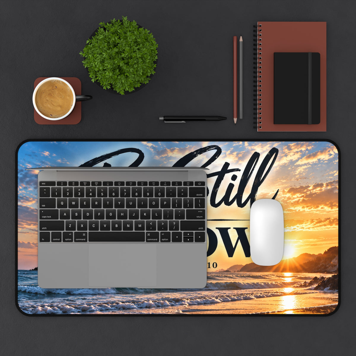 Be Still and Know Christian Desk Mat