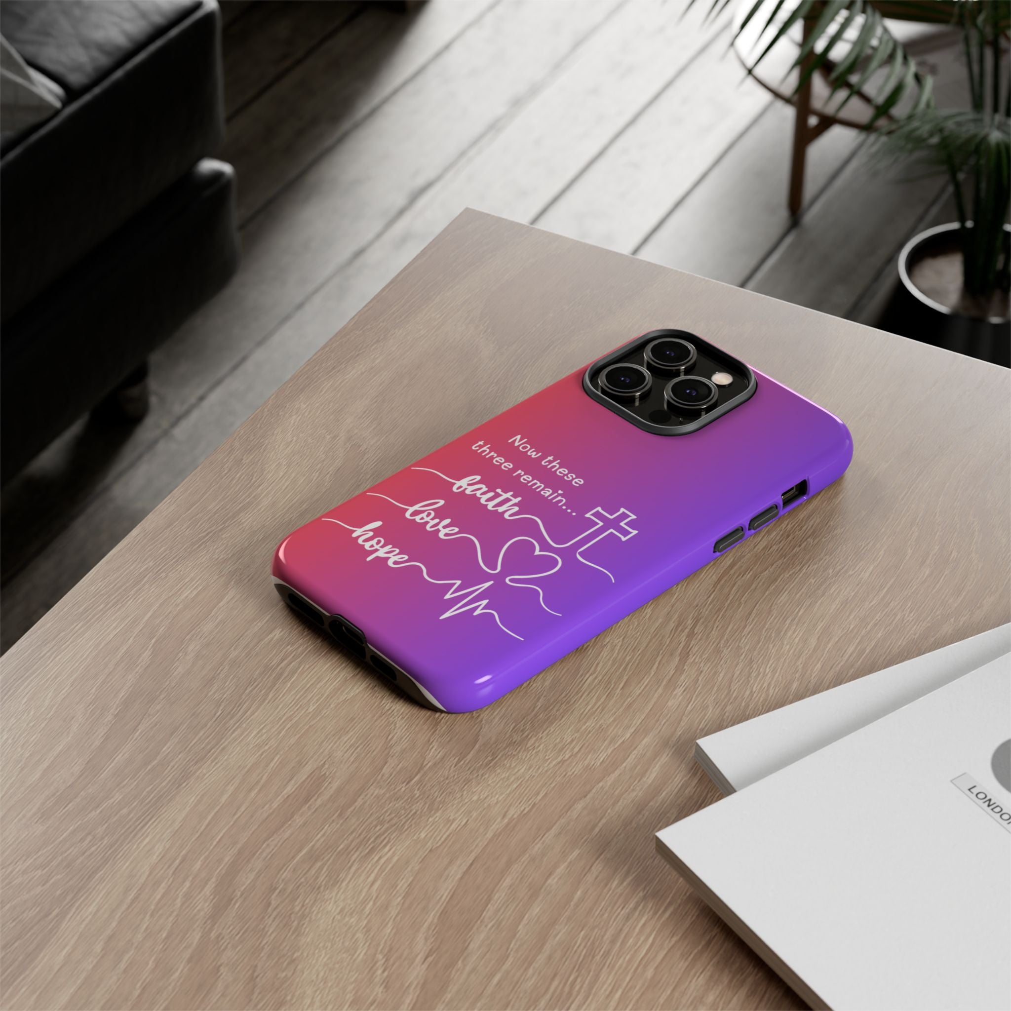 iPhone - Faith, Love & Hope Gradient Phone Case