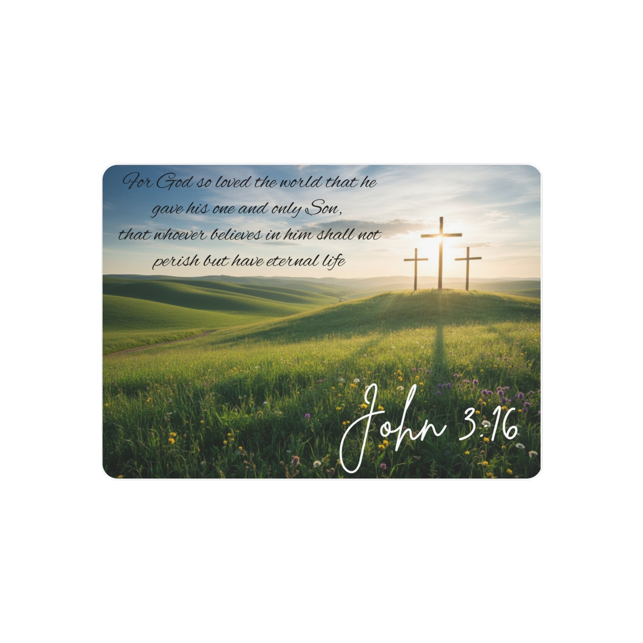 John 3:16 Faith Wall Art - Metal - Inspirational Wall Art Christian Gifts for Women Men