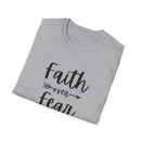 Faith Over Fear Unisex Softstyle T-Shirt | Christian Shirts for Women Men - Faith Based Gifts