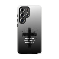 Christian Cross Phone Case — "The Way The Truth The Life" Protective Phone Cover