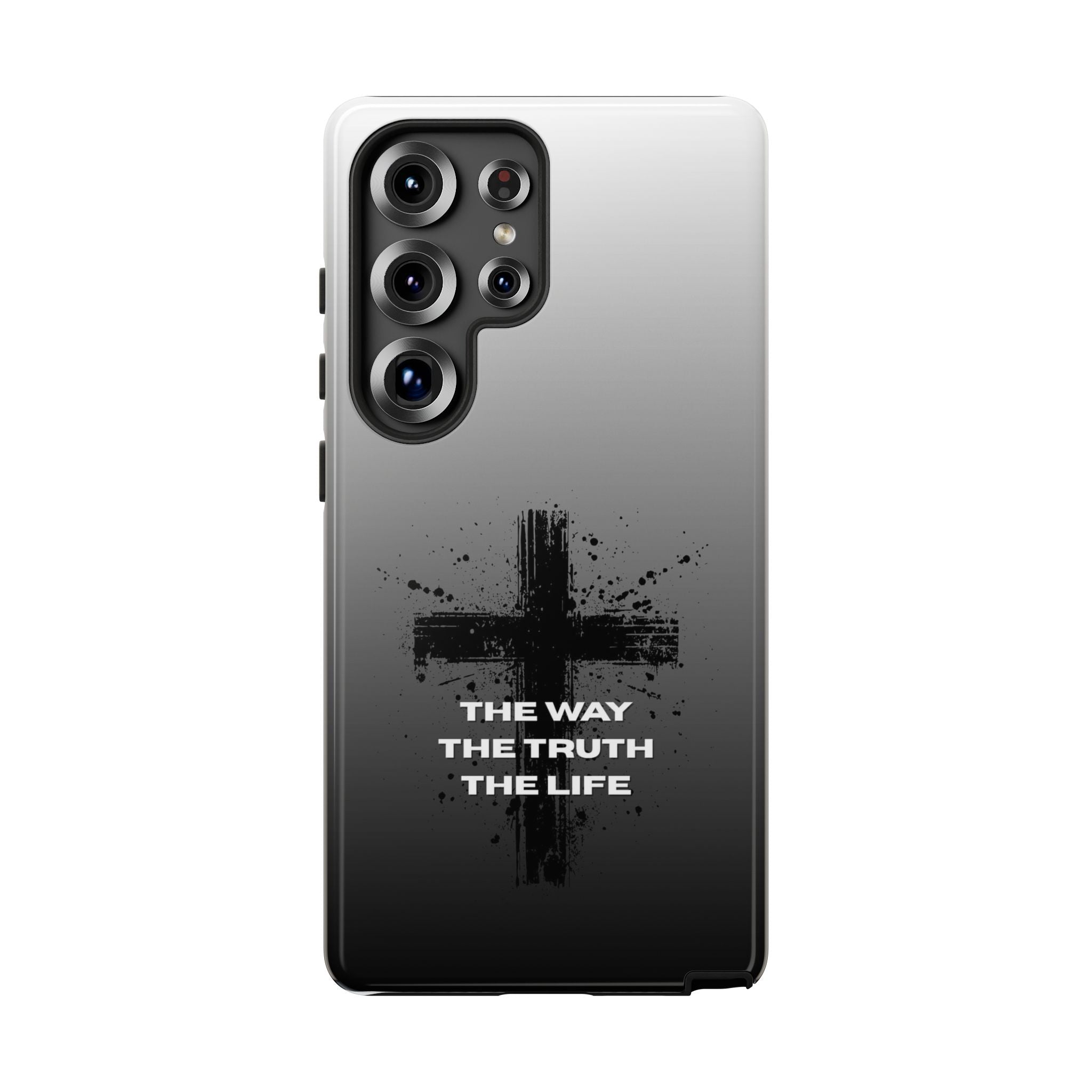 Christian Cross Phone Case — "The Way The Truth The Life" Protective Phone Cover