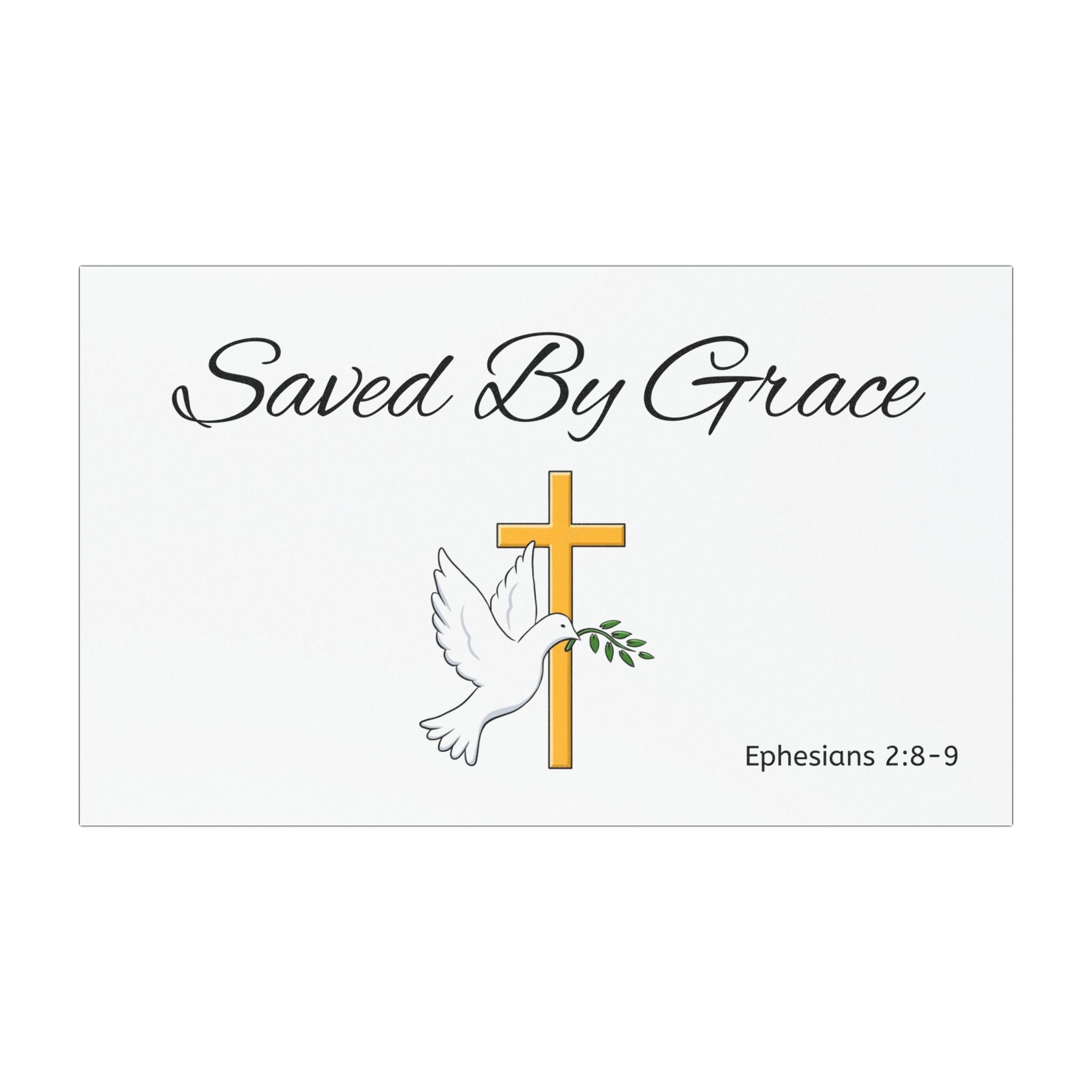 Saved By Grace Inspirational Car Magnets - Faith-Based Gifts, Religious Decor