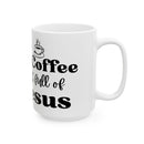 Christian Coffee Mug - Faith Gifts for Women Men All I Need is Coffee and Jesus