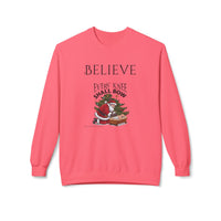 Believe Every Knee Shall Bow Christmas Sweatshirt - Christian Sweatshirts for Women Men - Christmas Sweatshirts for Christians  - Faith Christmas Sweatshirts