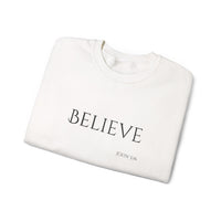 Embroidered Believe John 3:16 Unisex Heavy Blend Crewneck Sweatshirt