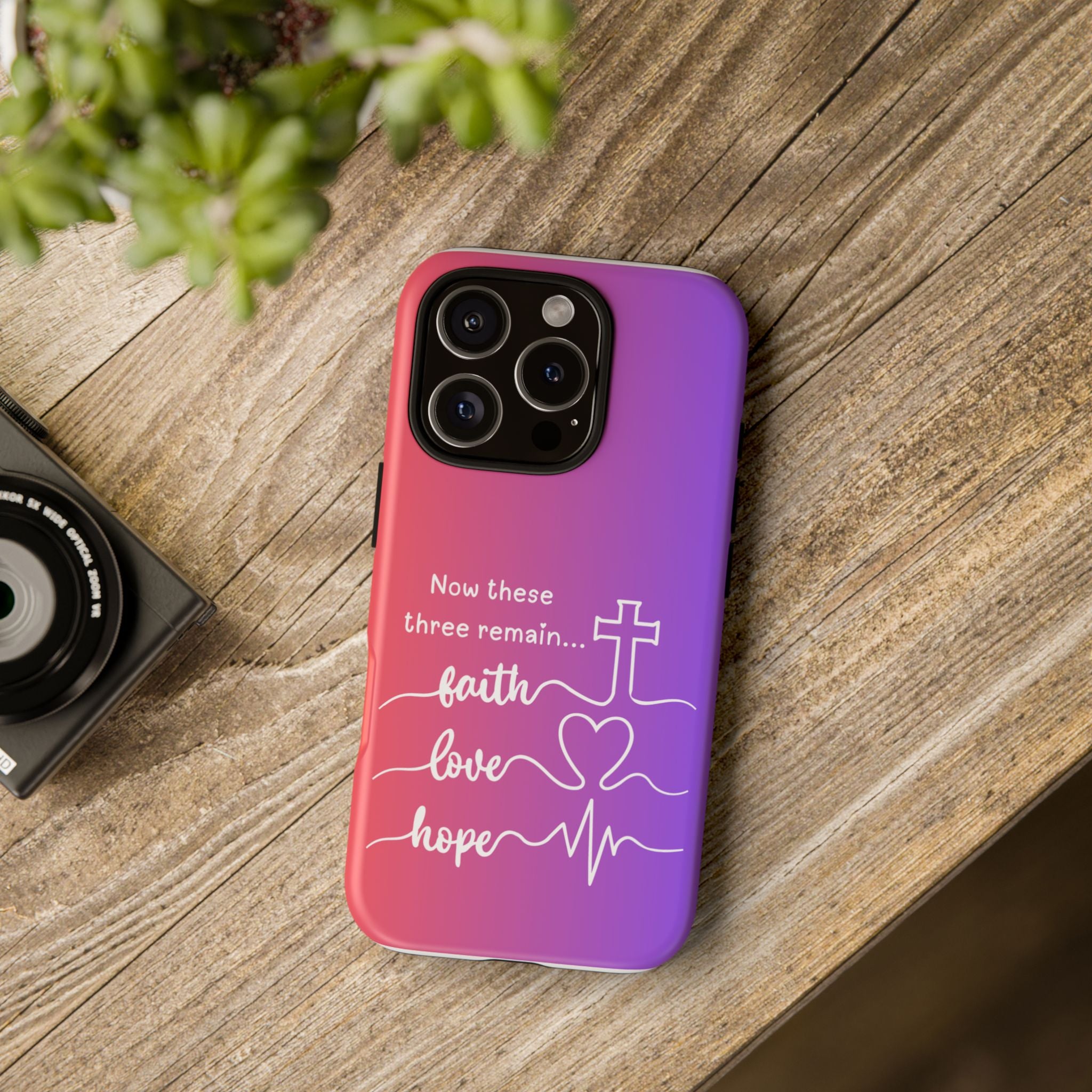 iPhone - Faith, Love & Hope Gradient Phone Case
