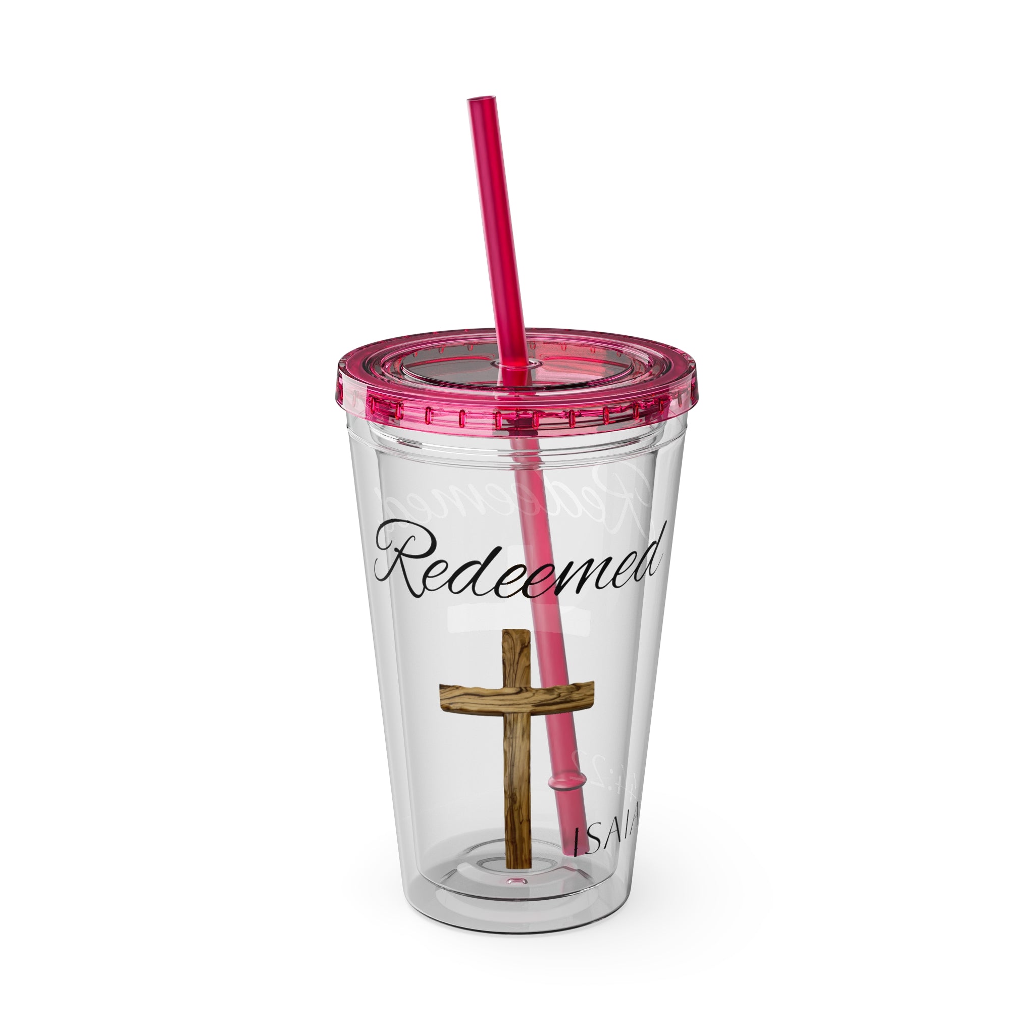 Redeemed Water Tumbler - Christian Gifts for Women Men - Faith Based Gifts