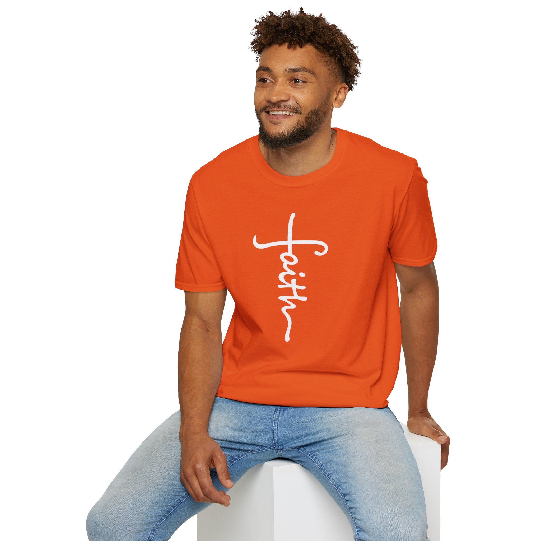 Faith Unisex Softstyle T-Shirt | Christian Shirts for Women Men - Faith Based Gifts