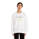 Embroidered Saved By Grace Ephesians 2:8-9 Unisex Heavy Blend Crewneck Sweatshirt