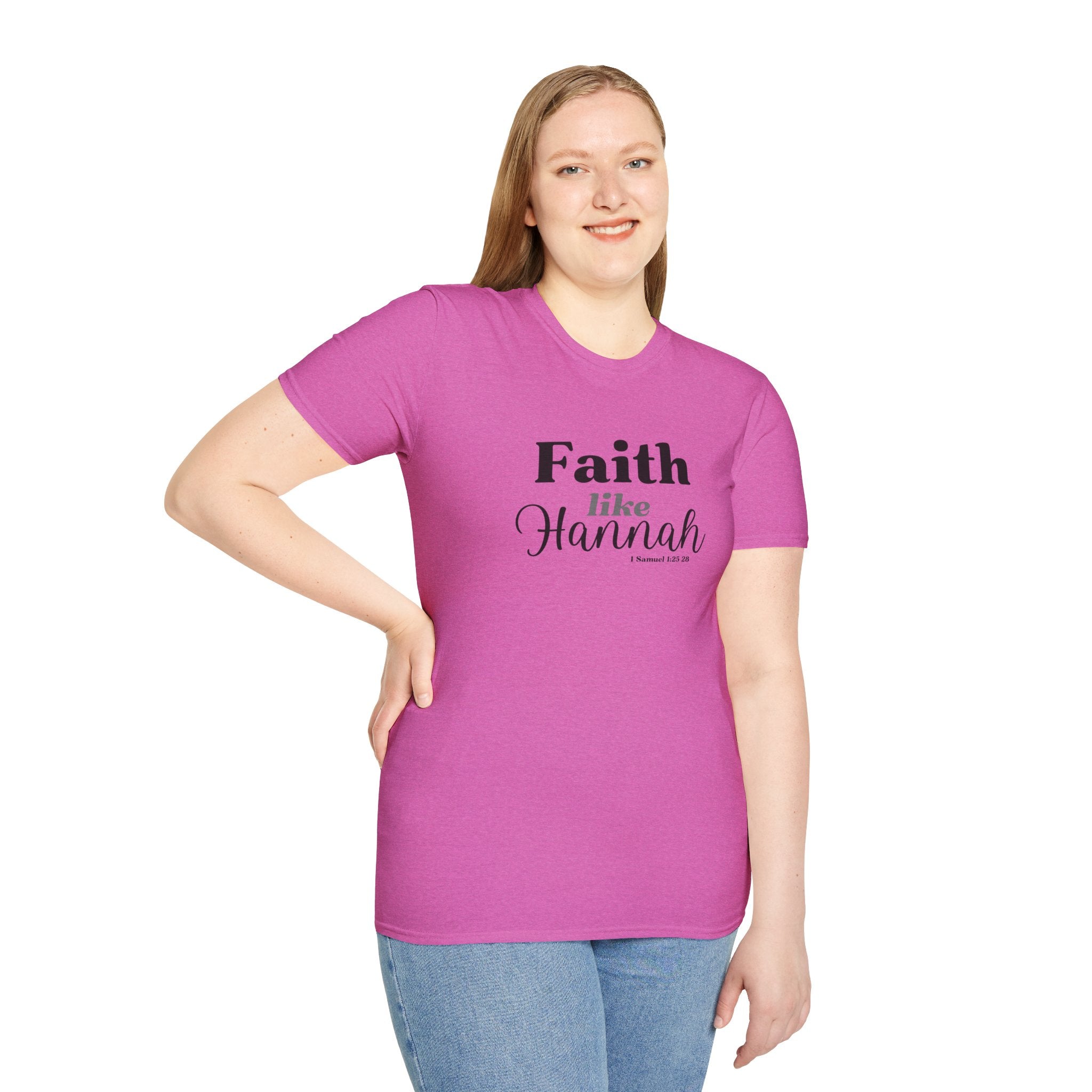 Faith Like Hannah Christian T-Shirt — Inspirational Scripture Tee (1 Samuel 1:27)