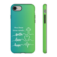 iPhone - 'Faith Love Hope' Christian Cross Protective Cover