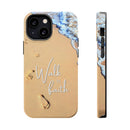 iPhone Inspirational Magnetic Phone Case, Unique Phone Accessories, Faith-Based Gifts, Coastal Vibes, Walk by Faith Design