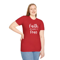 Faith Over Fear Unisex Softstyle T-Shirt | Christian Shirts for Women Men - Faith Based Gifts