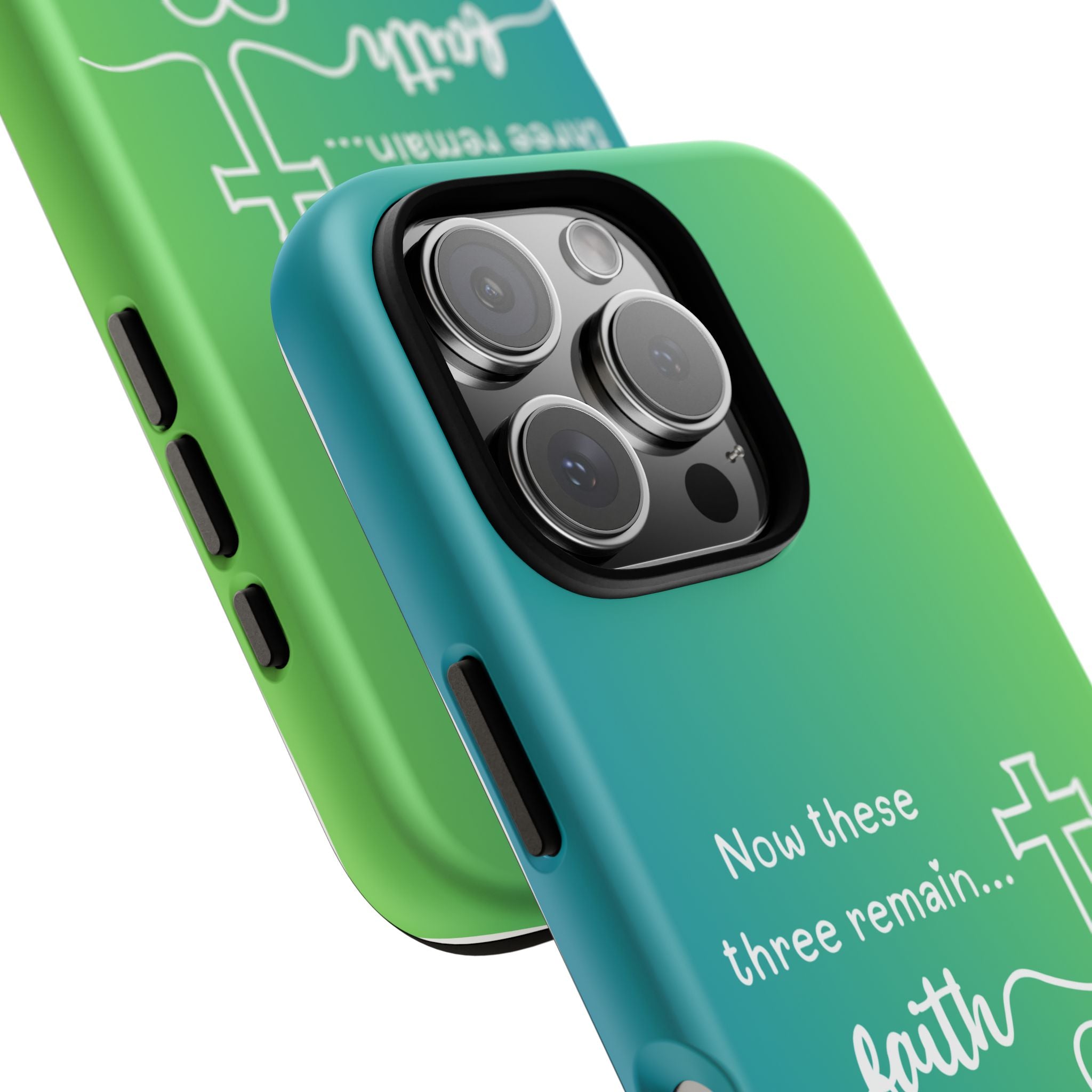iPhone - 'Faith Love Hope' Christian Cross Protective Cover