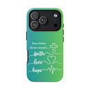 iPhone - 'Faith Love Hope' Christian Cross Protective Cover