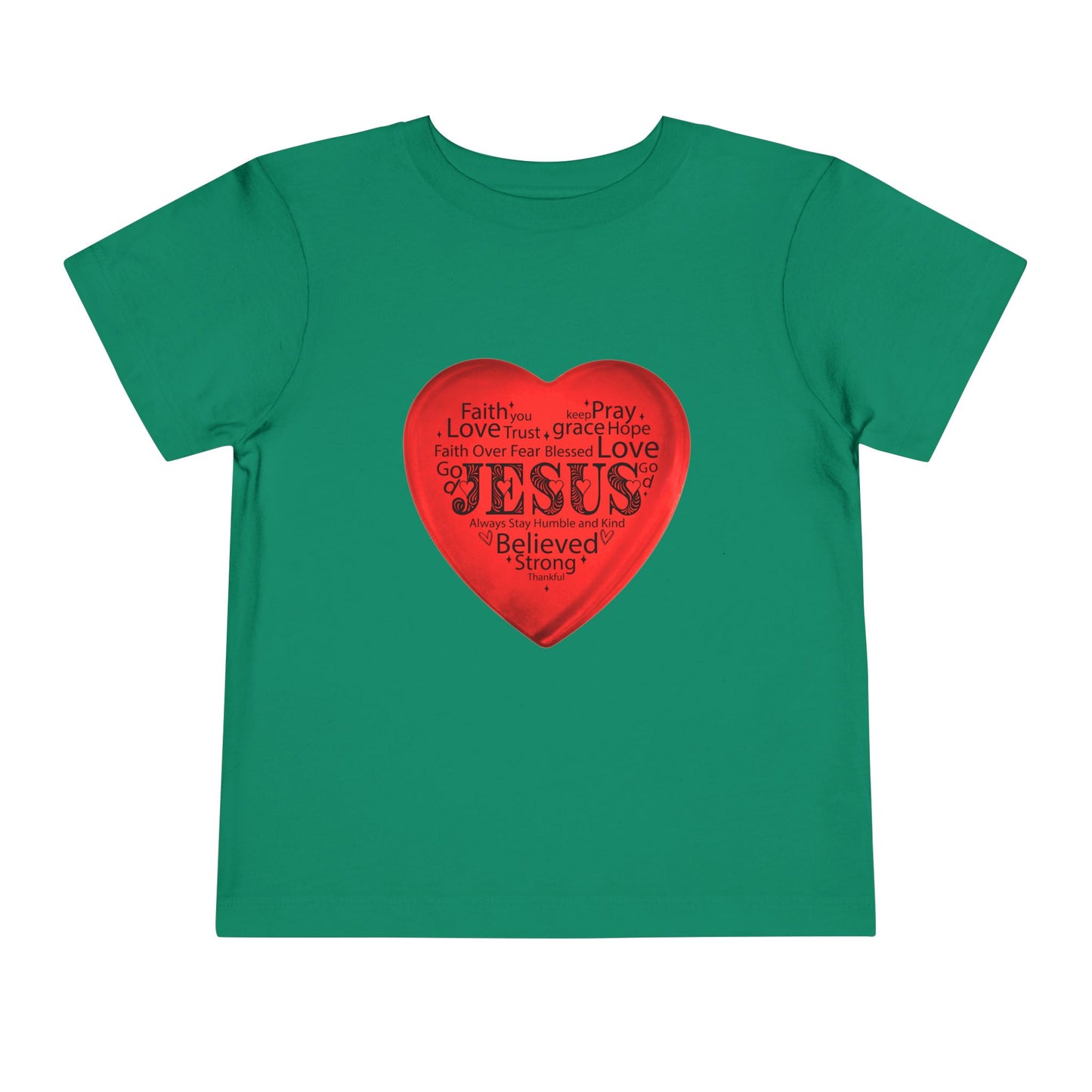 Jesus T-Shirt Christian Shirt for Toddlers Short Sleeve Tee Christian Toddler Christmas Shirt