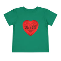 Jesus T-Shirt Christian Shirt for Toddlers Short Sleeve Tee Christian Toddler Christmas Shirt